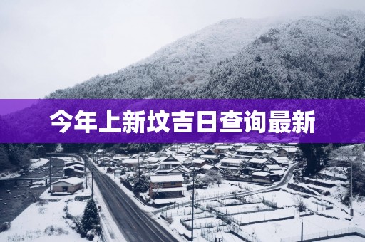 今年上新坟吉日查询最新