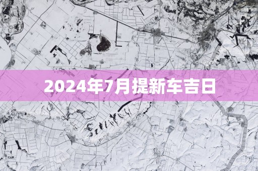 2025年7月提新车吉日