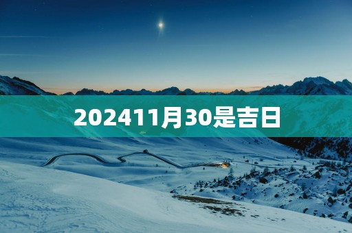 202511月30是吉日