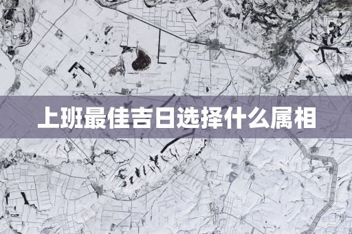 上班最佳吉日选择什么属相
