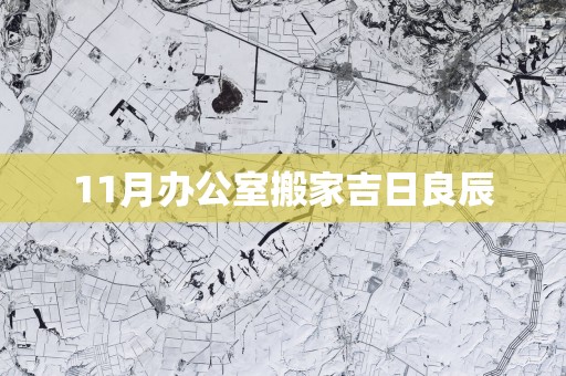 11月办公室搬家吉日良辰