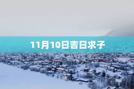 11月10日吉日求子