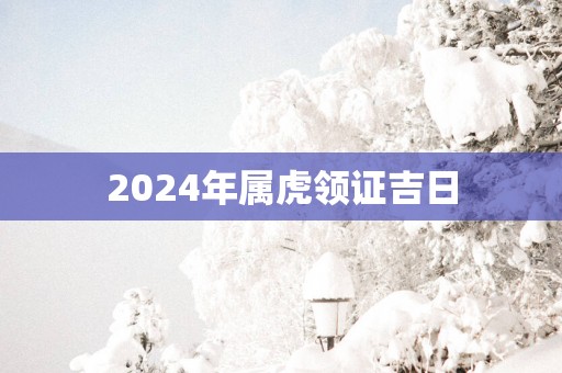 2025年属虎领证吉日