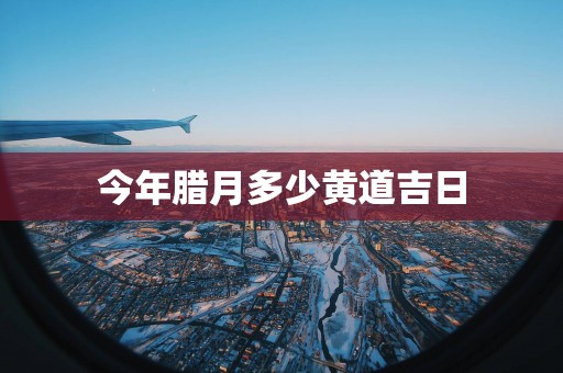今年腊月多少黄道吉日