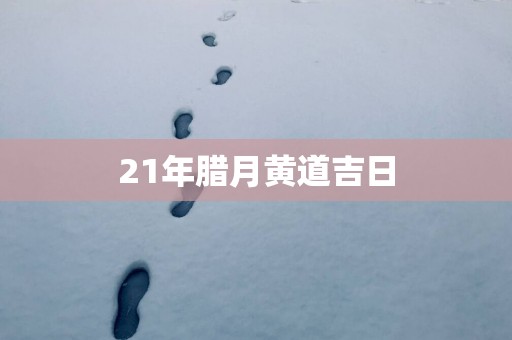 21年腊月黄道吉日