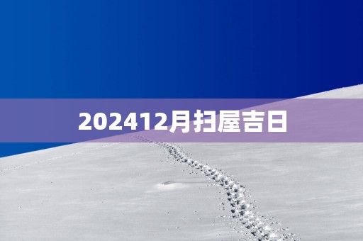 202512月扫屋吉日