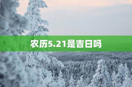 农历5.21是吉日吗