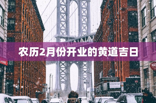 农历2月份开业的黄道吉日