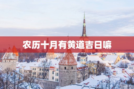 农历十月有黄道吉日嘛