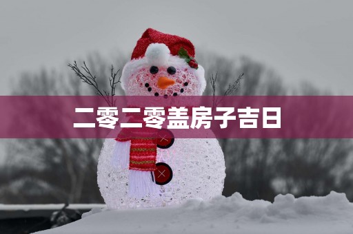 二零二零盖房子吉日