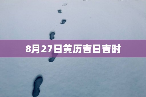 8月27日黄历吉日吉时