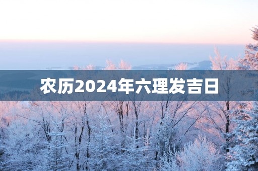 农历2025年六理发吉日