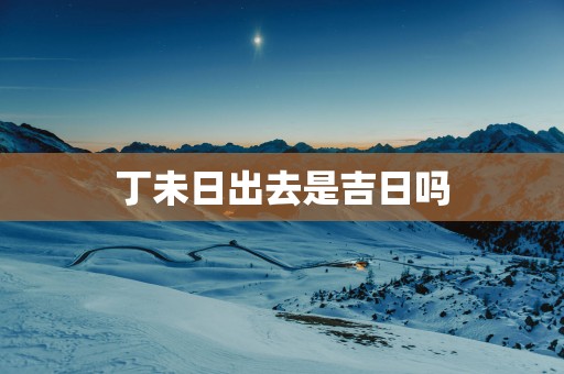 丁未日出去是吉日吗