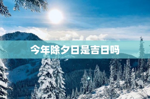 今年除夕日是吉日吗