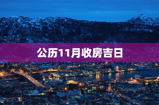 公历11月收房吉日