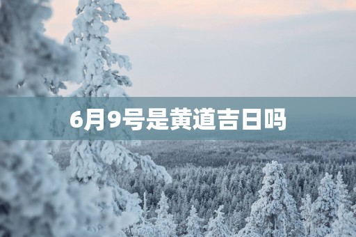 6月9号是黄道吉日吗