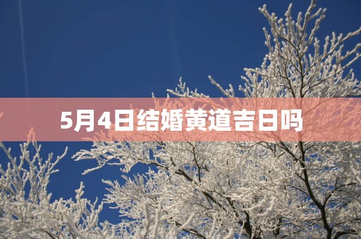 5月4日结婚黄道吉日吗