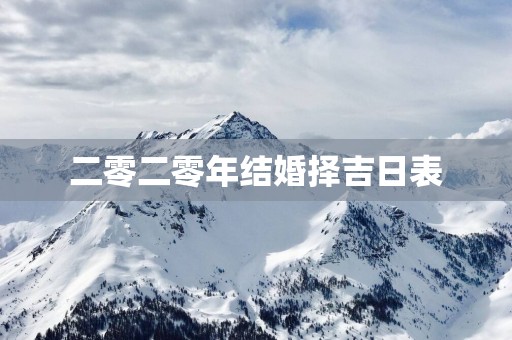 二零二零年结婚择吉日表