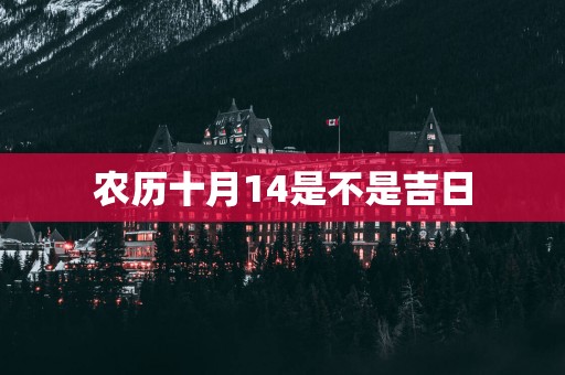 农历十月14是不是吉日