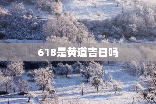 618是黄道吉日吗