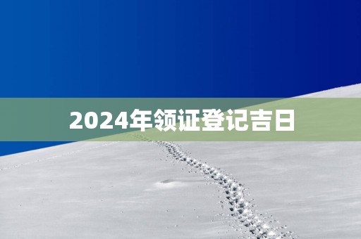 2025年领证登记吉日