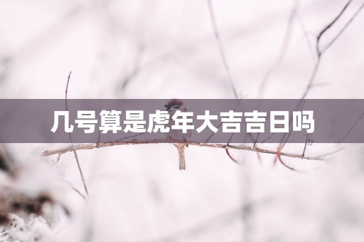 几号算是蛇年大吉吉日吗