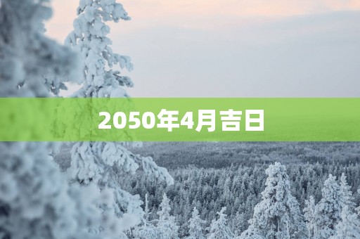 2050年4月吉日