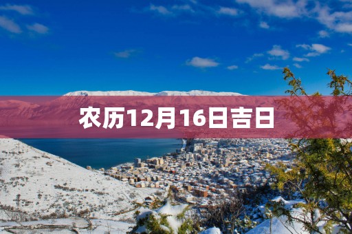 农历12月16日吉日
