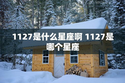 1127是什么星座啊 1127是哪个星座