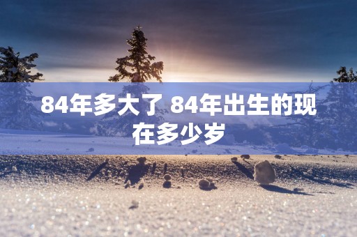 84年多大了 84年出生的现在多少岁