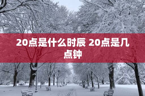 20点是什么时辰 20点是几点钟