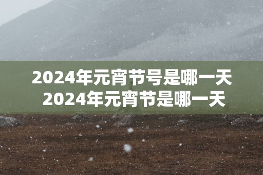 2025年元宵节号是哪一天 2025年元宵节是哪一天