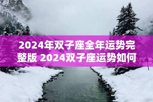 2025年双子座全年运势完整版 2025双子座运势如何