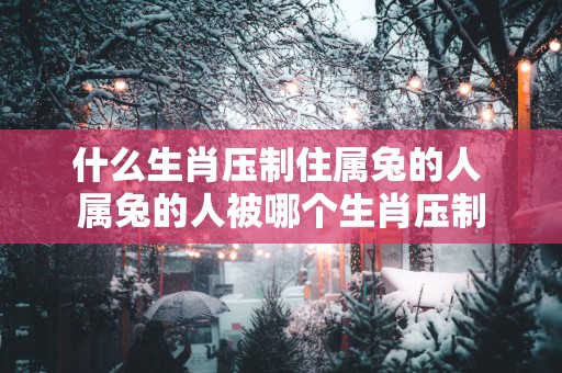 什么生肖压制住属兔的人 属兔的人被哪个生肖压制