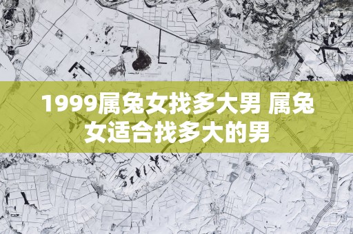 1999属兔女找多大男 属兔女适合找多大的男