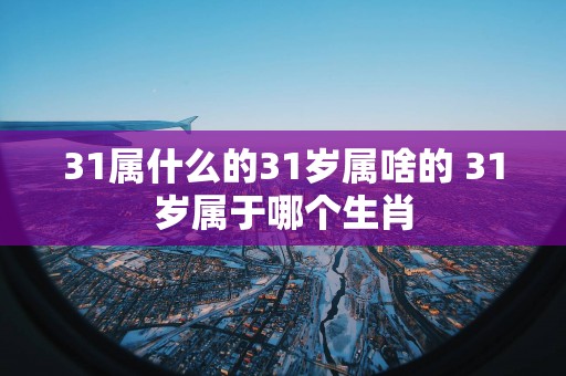 31属什么的31岁属啥的 31岁属于哪个生肖