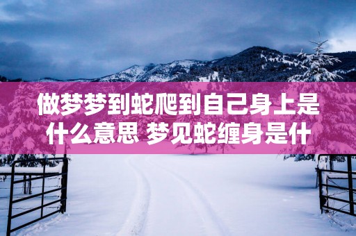 做梦梦到蛇爬到自己身上是什么意思 梦见蛇缠身是什么意思