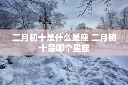 二月初十是什么星座 二月初十是哪个星座
