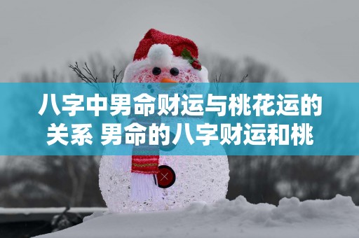 八字中男命财运与桃花运的关系 男命的八字财运和桃花运有关吗