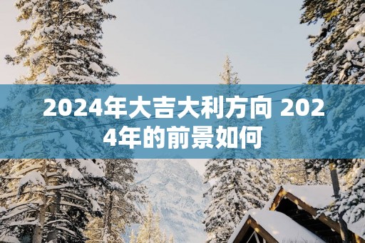 2025年大吉大利方向 2025年的前景如何