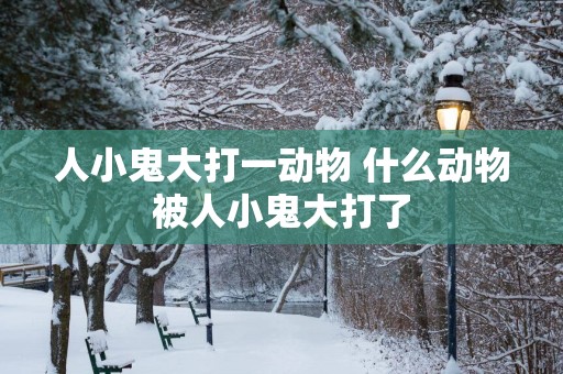 人小鬼大打一动物 什么动物被人小鬼大打了