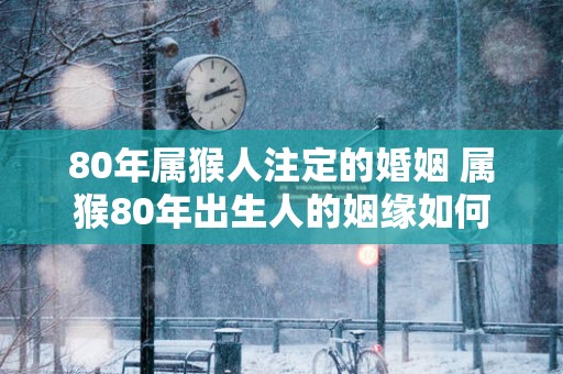 80年属猴人注定的婚姻 属猴80年出生人的姻缘如何