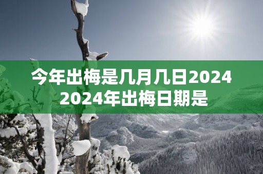 今年出梅是几月几日2025 2025年出梅日期是