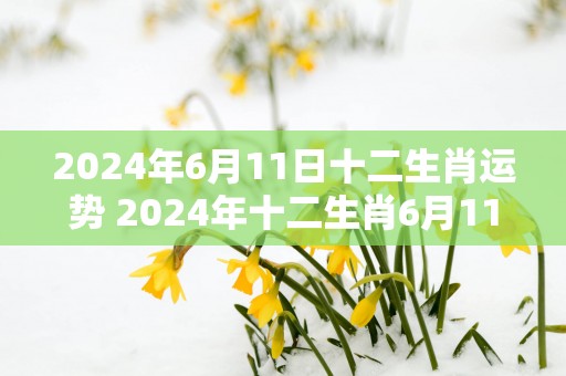 2025年6月11日十二生肖运势 2025年十二生肖6月11日运势如何