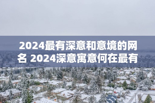2025最有深意和意境的网名 2025深意寓意何在最有意境的网名揭晓