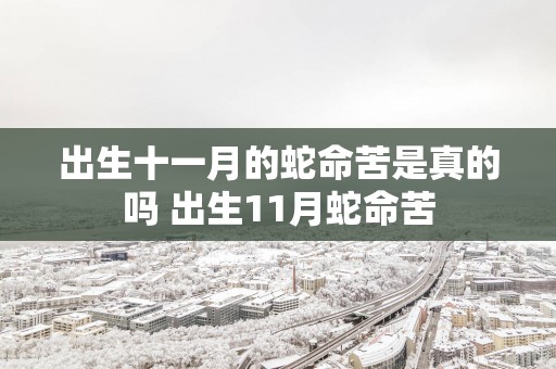 出生十一月的蛇命苦是真的吗 出生11月蛇命苦