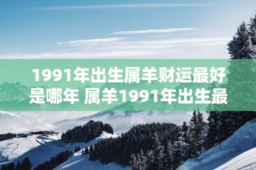 1991年出生属羊财运最好是哪年 属羊1991年出生最佳财运年份