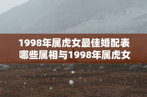 1998年属虎女最佳婚配表 哪些属相与1998年属虎女最佳婚配相对应