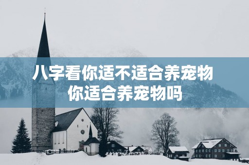 八字看你适不适合养宠物 你适合养宠物吗