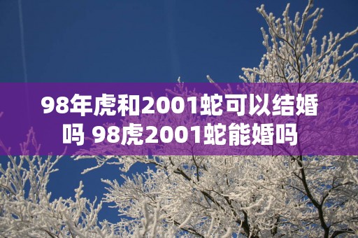 98年虎和2001蛇可以结婚吗 98虎2001蛇能婚吗